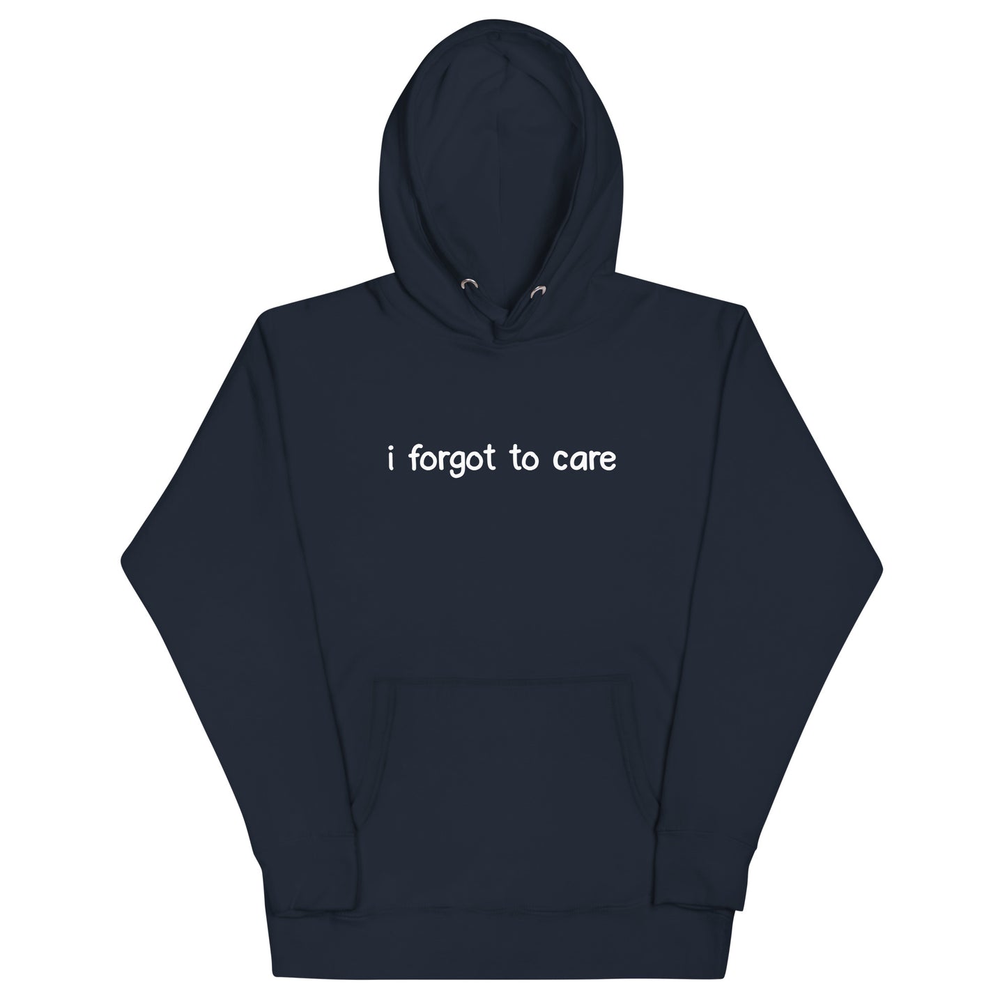 (04-A) i forgot to care - Premium Hoodie