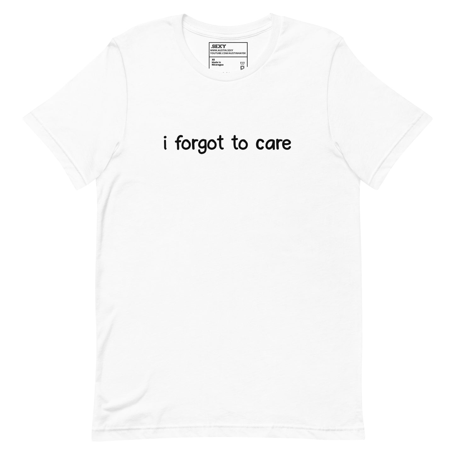 (04-D) i forgot to care - T Shirt